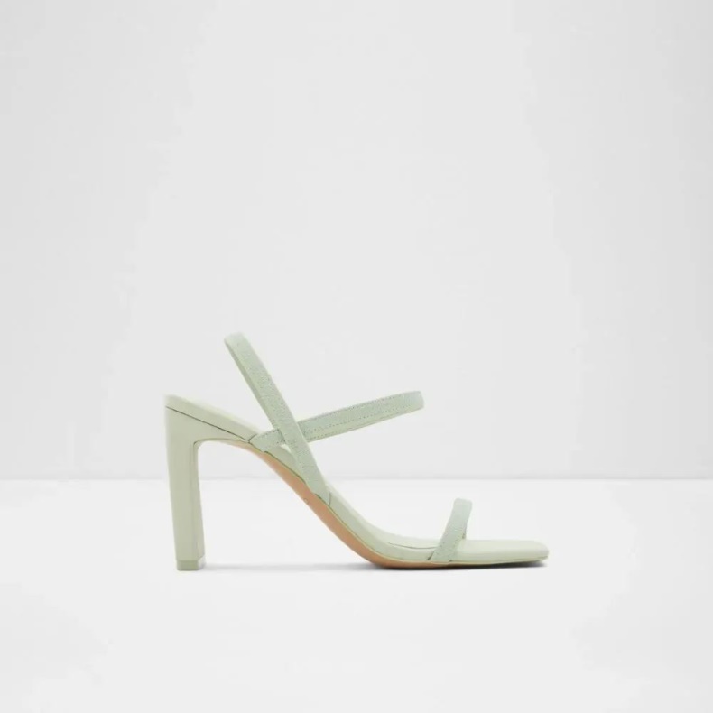 Aldo Okurr Sandal Med Stropper Og Hæle Til Kvinder I Lysegrøn Mode