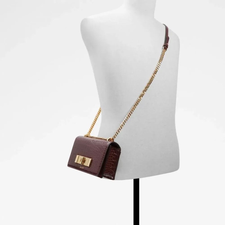 Mørk-lilla Olilinyth Håndtaske Til Kvinder Crossbody Mode Aldo