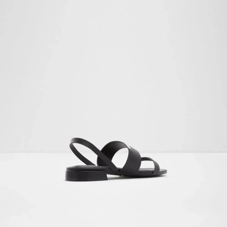 Aldo Fashion Onigohan Sandal Med Flade Hæle Til Kvinder Sort