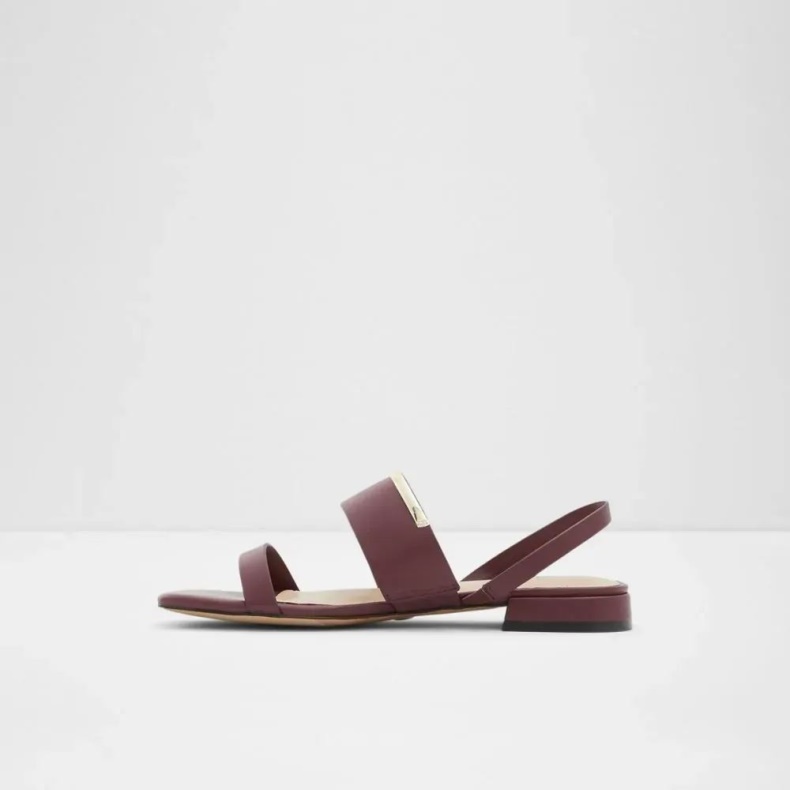 Bordo Aldo Fashion Onigohan Sandal Med Flade Hæle Til Kvinder