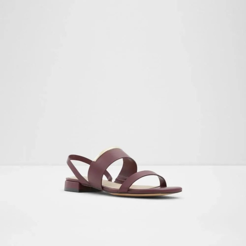Bordo Aldo Fashion Onigohan Sandal Med Flade Hæle Til Kvinder