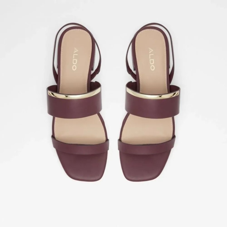 Bordo Aldo Fashion Onigohan Sandal Med Flade Hæle Til Kvinder