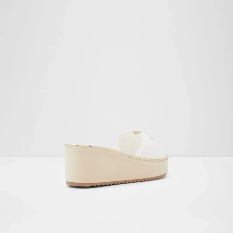 Fashion Aldo Andet-hvid Onayllan Damesandal Med Rutchebane