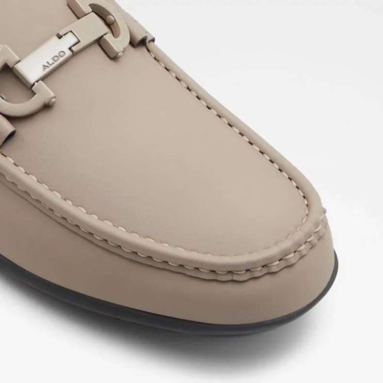 Modebeige Aldo Orlovoflex Loafer I Læder Til Mænd