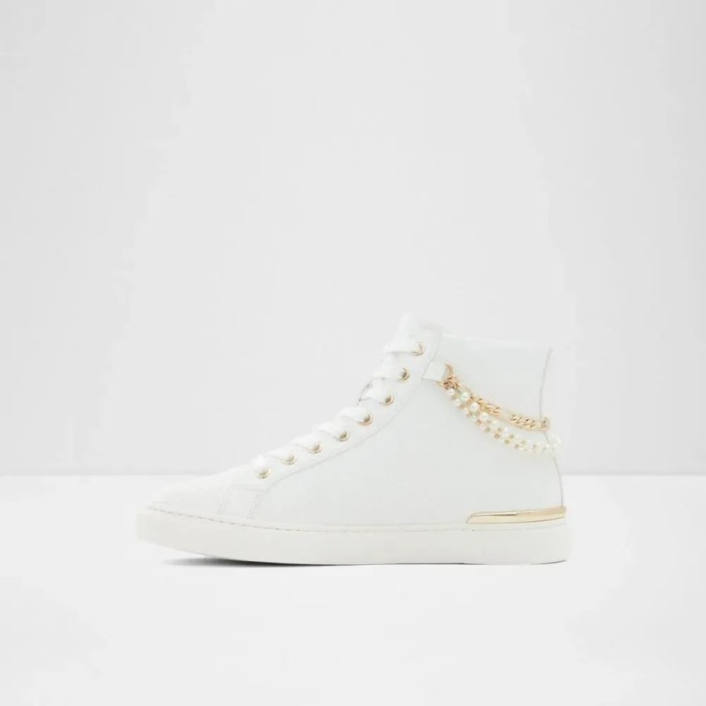 Perola Dame Høj Top Sneaker Aldo Mode Hvid
