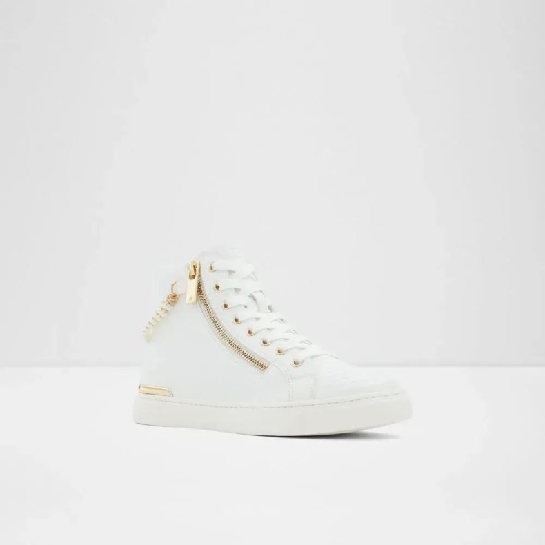 Perola Dame Høj Top Sneaker Aldo Mode Hvid