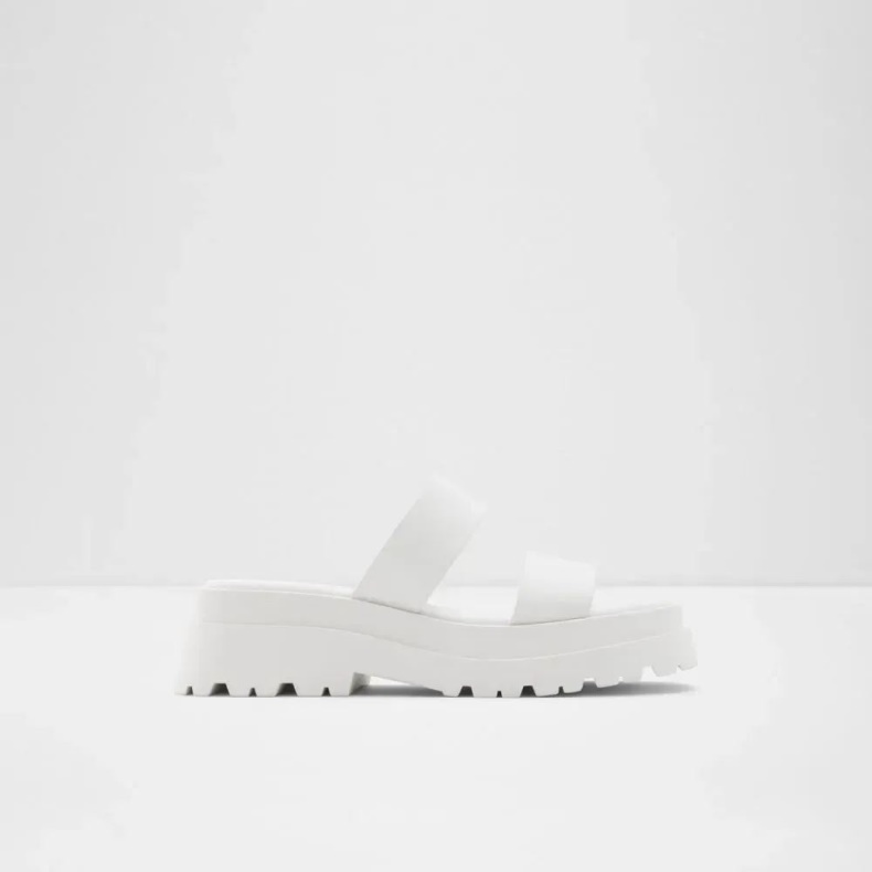 Aldo Hvid Fashion Phelix Sandal I To Dele Til Kvinder