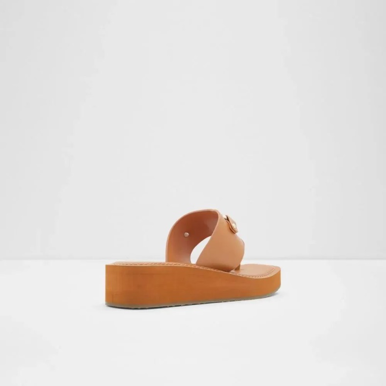 Aldo Mode Ved Poolen, Chunky Strandsandal Til Kvinder Mellembrun