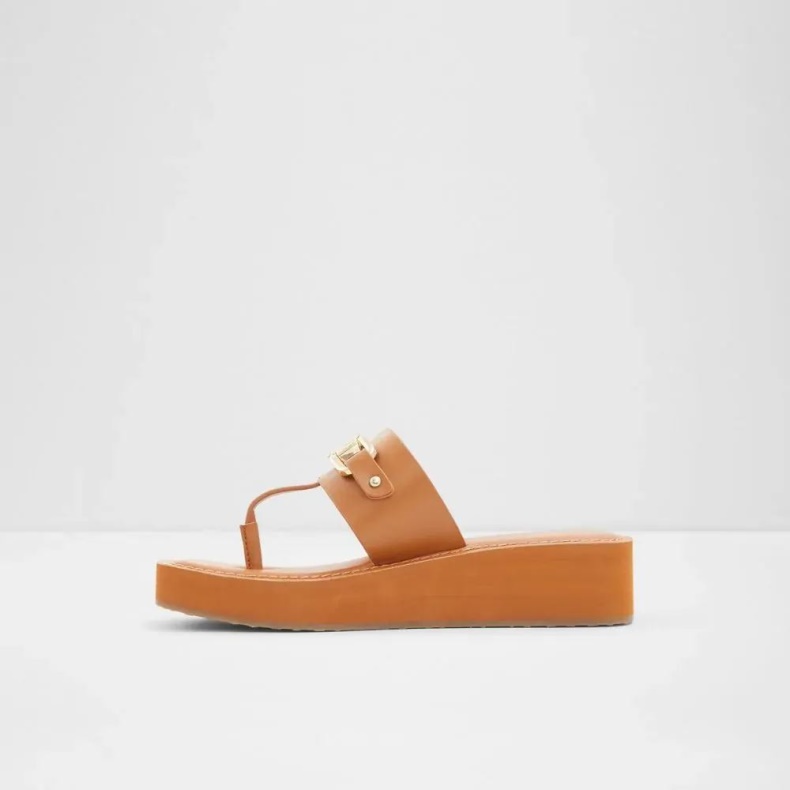 Aldo Mode Ved Poolen, Chunky Strandsandal Til Kvinder Mellembrun