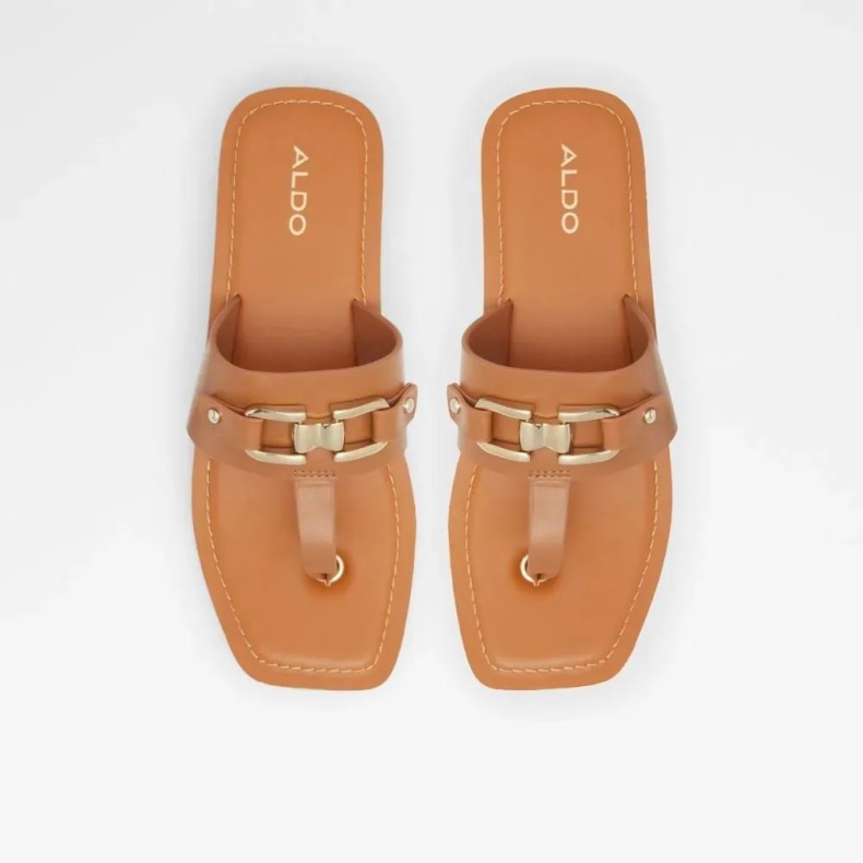 Aldo Mode Ved Poolen, Chunky Strandsandal Til Kvinder Mellembrun