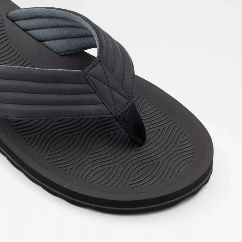 Fashion Aldo Sort Proicien Slip-on Thong Sandal Til Mænd