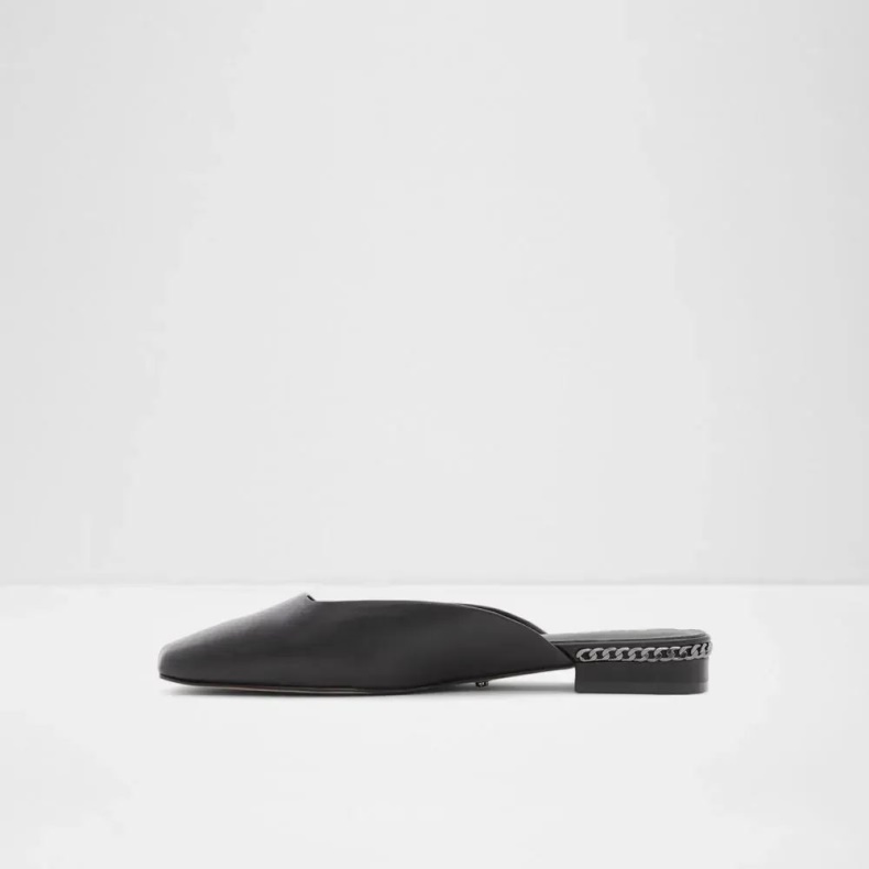 Mode Aldo Pridiaflex Kvinders Firkantet Tå Mule Sort