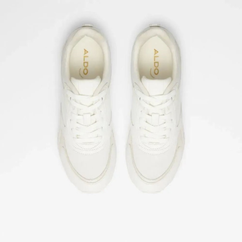 Praylian Dame Jogger Med Snørebånd, Hvid Aldo