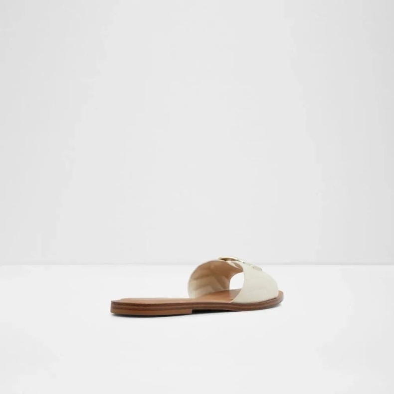 Andre Hvide Qelajar Kvinders åben Tå Flad Sandal Mode Aldo