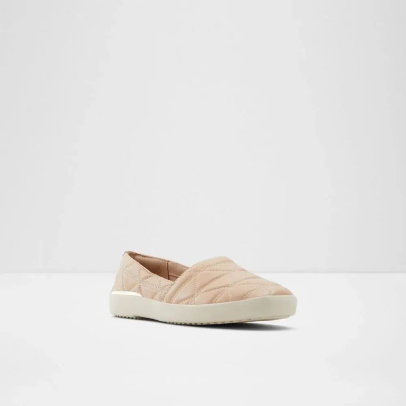 Quilten Dame Quiltet Firkantet Tå Loafer Bone Aldo Mode