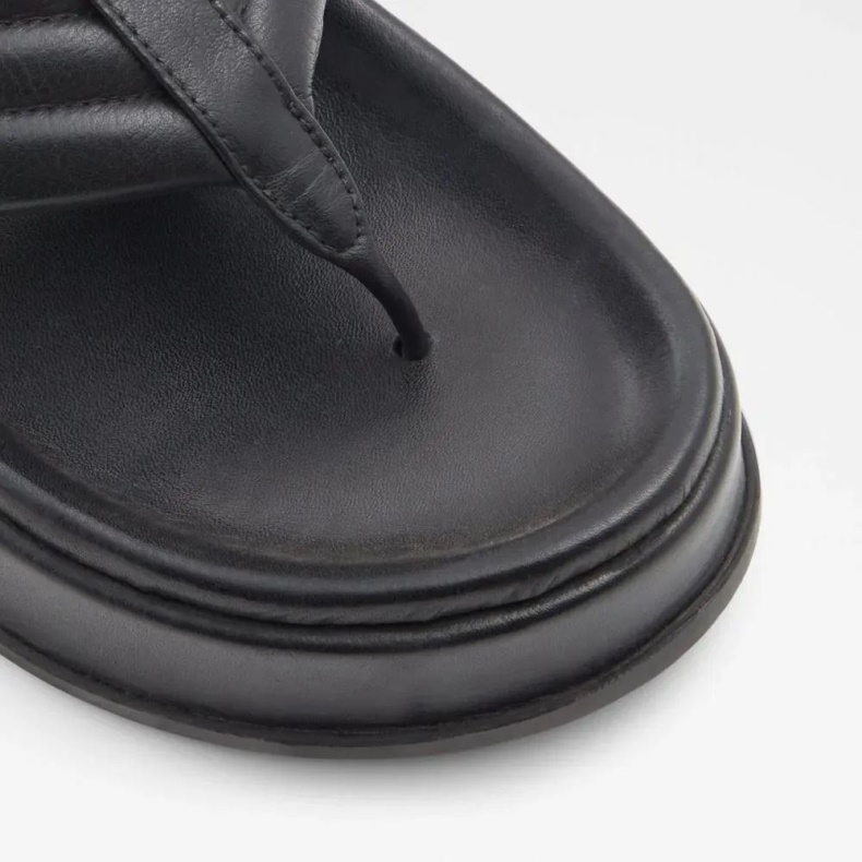 Aldo Fashion Sort Rachelle Sandal Med Kilebånd Til Kvinder