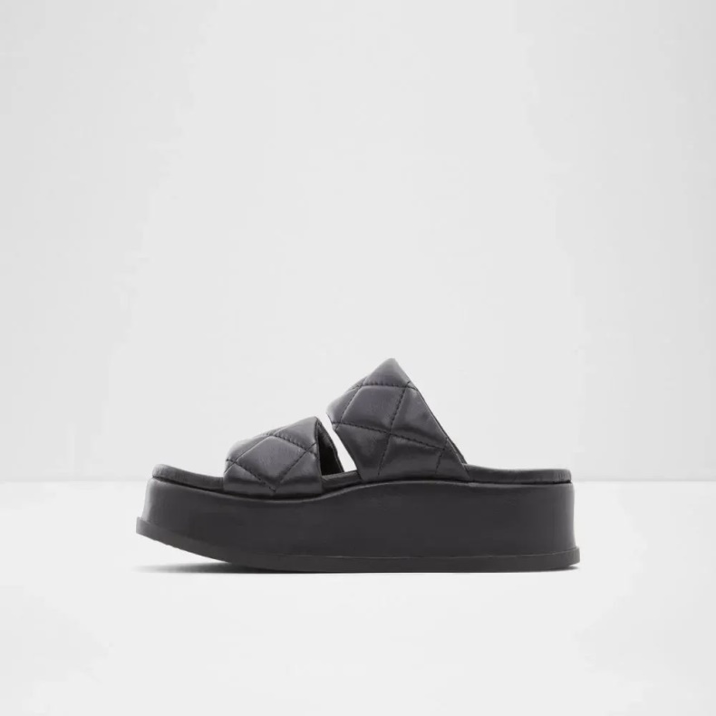 Sort Mode Aldo Righton Damesandaler Med Kilen