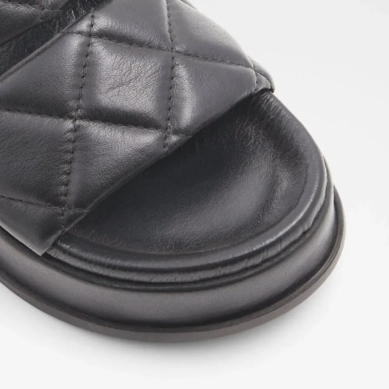 Sort Mode Aldo Righton Damesandaler Med Kilen