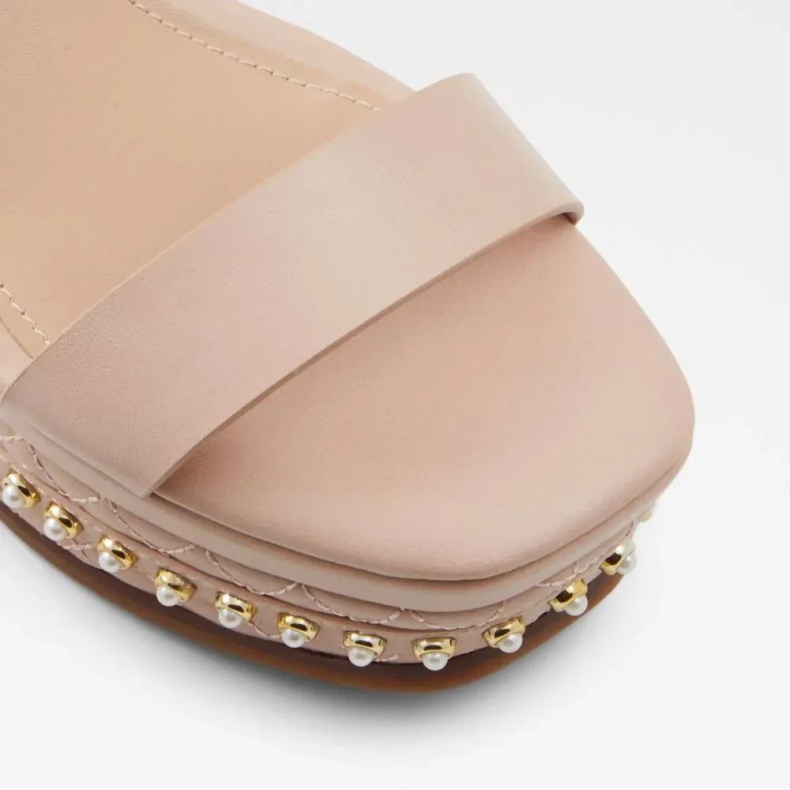 Aldo Lys-pink Mode Selia Flatfowedge Sandal Til Kvinder