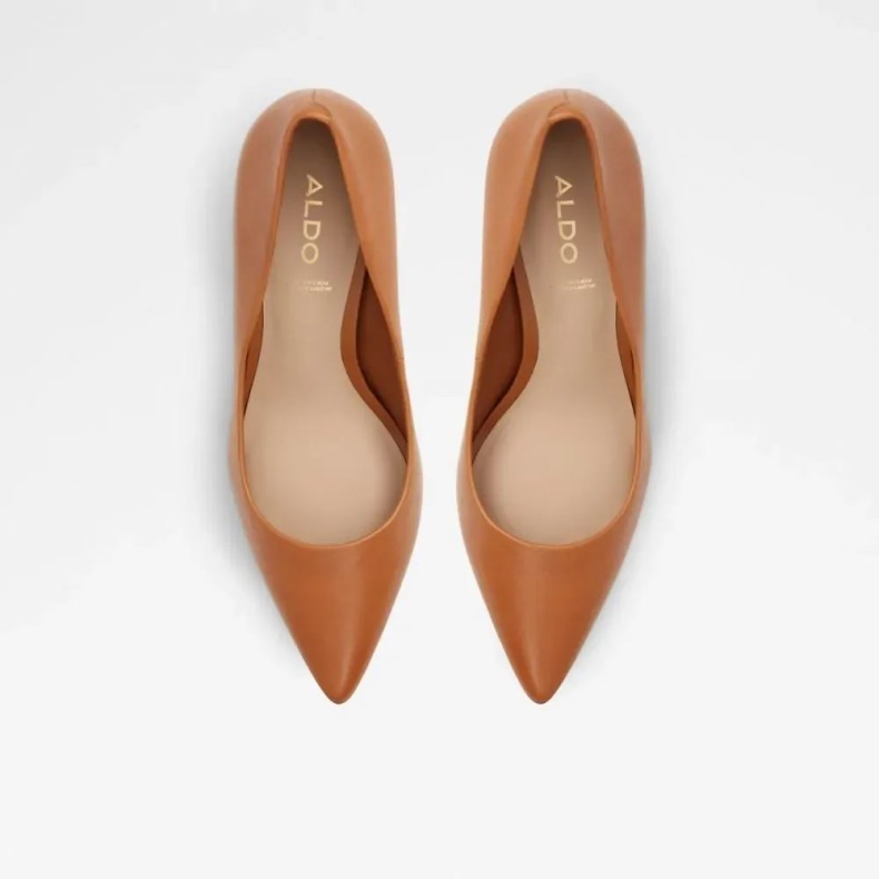 Aldo Sereniti Dame Slip-on Pump Hæl Mellembrun Mode