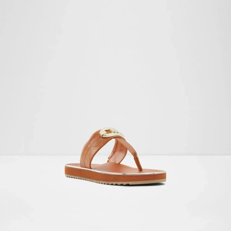 Mode Aldo Searene Kvinders G-streng Strandsandal Mellembrun