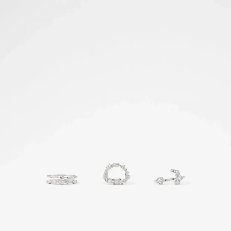 Sølv/klar Multi Aldo Fashion Selam Tilbehørsring Til Kvinder