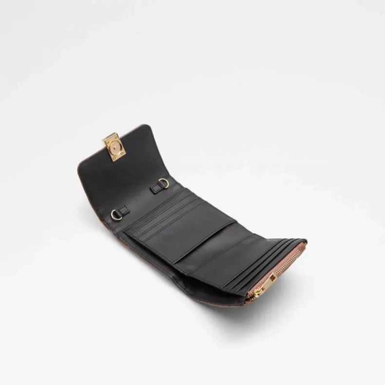 Aldo Anden Brun Mode Sianad Håndtaske Pung Til Kvinder På En Kæde