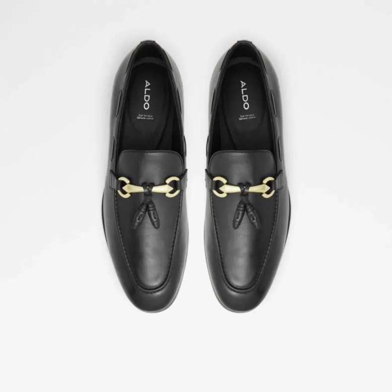 Sort Stokhid Herre Slip On Loafer Kjole Sko Fashion Aldo