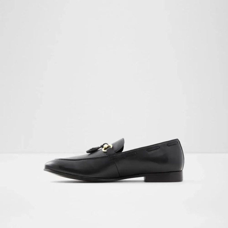 Sort Stokhid Herre Slip On Loafer Kjole Sko Fashion Aldo