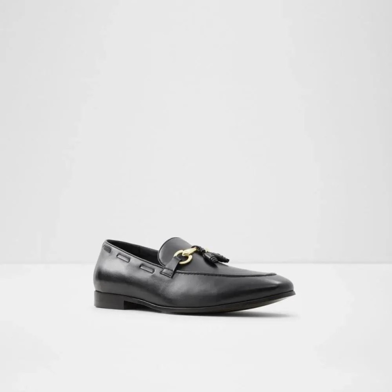 Sort Stokhid Herre Slip On Loafer Kjole Sko Fashion Aldo