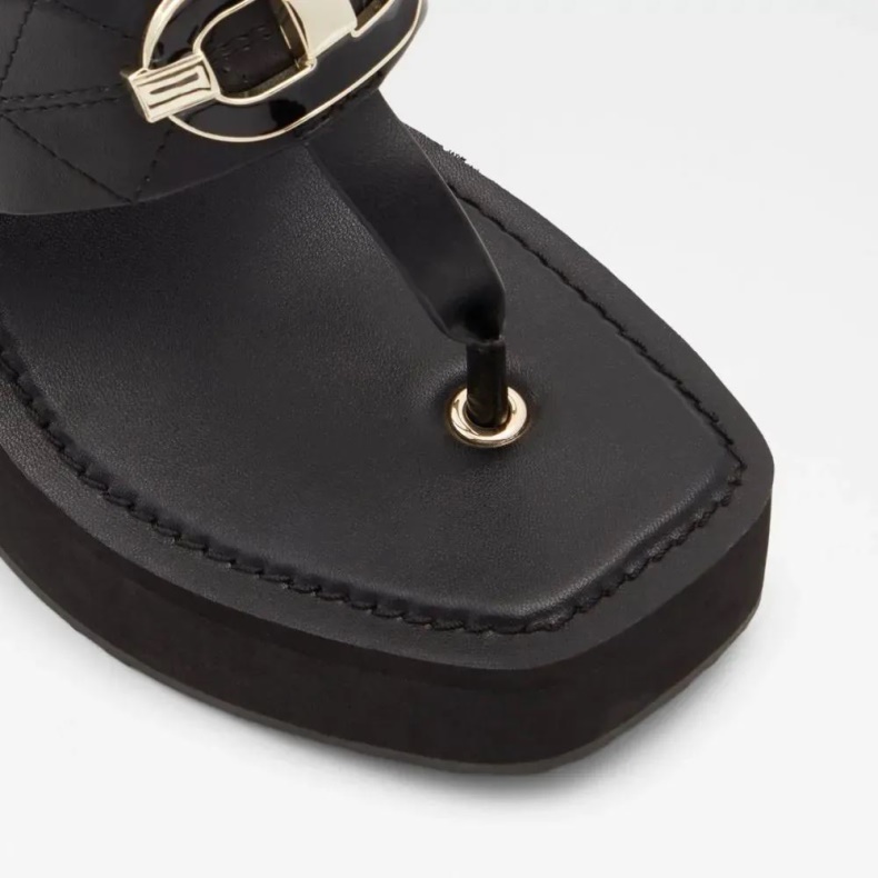 Fashion Aldo Sunseek Kvinders Kilet Strandsandal Sort