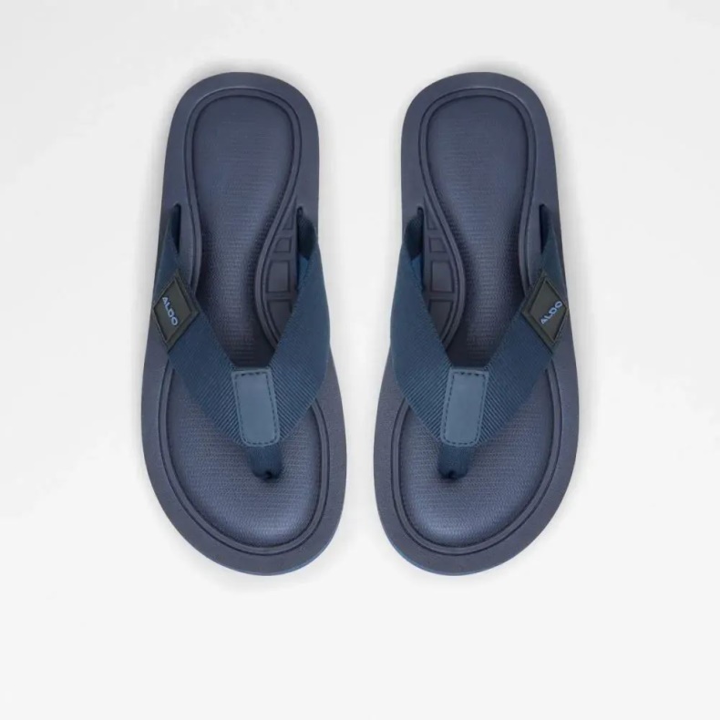 Marineblå Mode Aldo Tengen Slip-on String Sandal Til Mænd