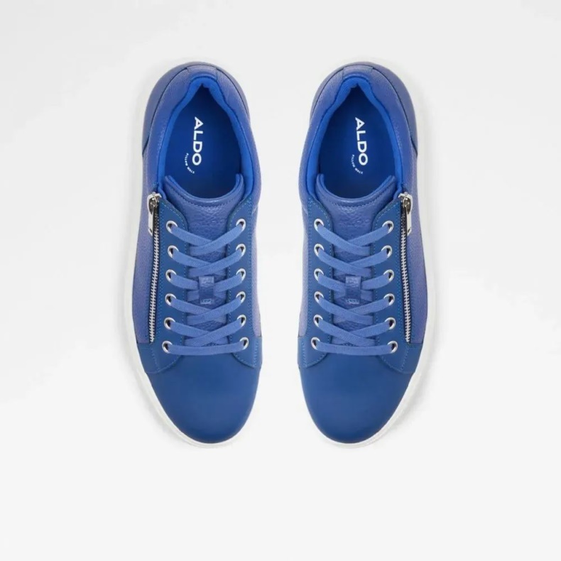Mode Aldo Mellemblå Theta Lav Top Sneaker Til Mænd