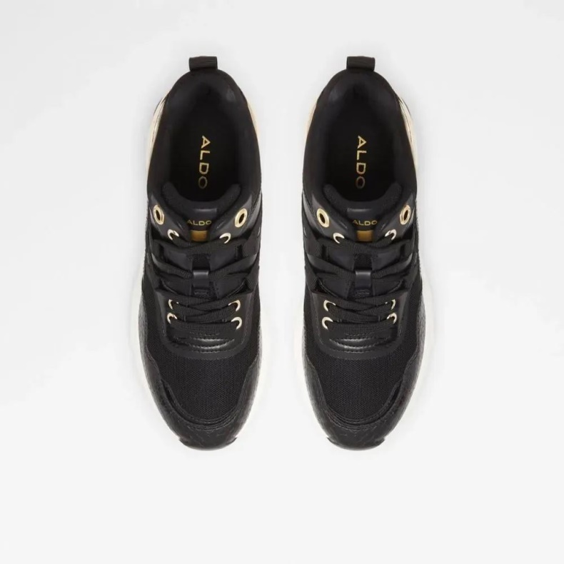 Fashion Sort Aldo Thaliri Wedge Sneaker Til Kvinder