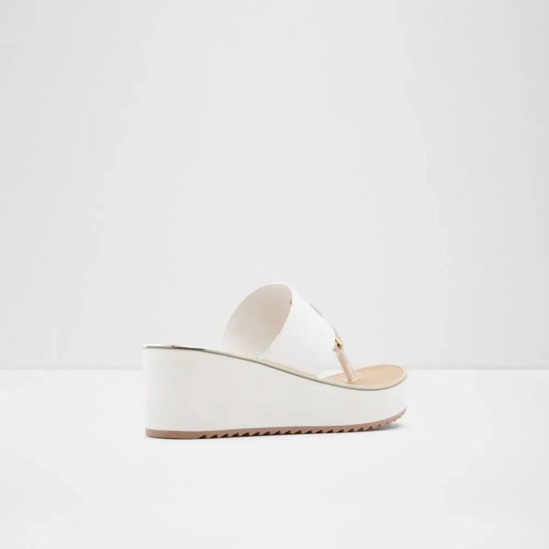 Toea Dame Rem Wedge Strand Sandal Anden Hvid Aldo Mode