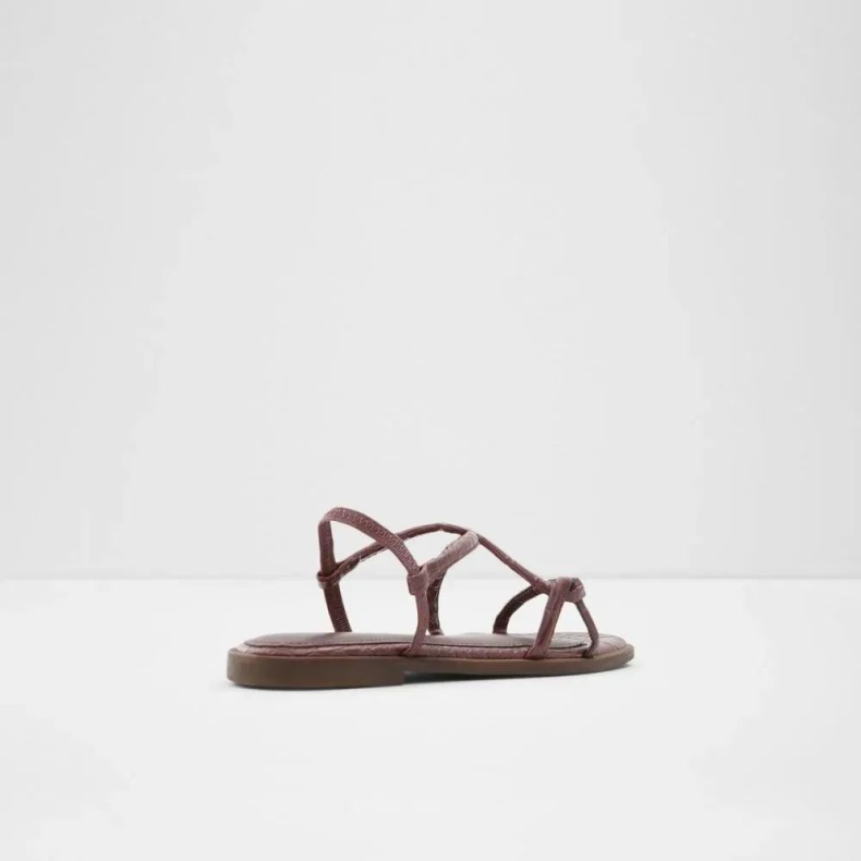 Toosieflex Flad Sandal Med Stropper Til Kvinder Aldo Mode Mørkebrun