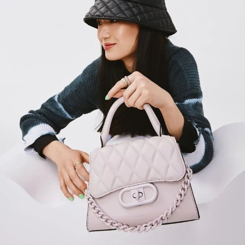 Aldo Anden Grå Mode Rolige Kvinders Håndtaske øverste Håndtag