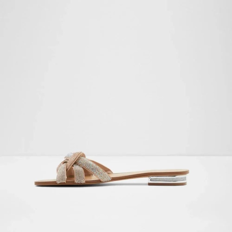 Rosa-guld Aldo Fashion Tydeus Slip-on Sandal Til Kvinder