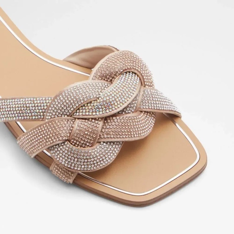 Rosa-guld Aldo Fashion Tydeus Slip-on Sandal Til Kvinder