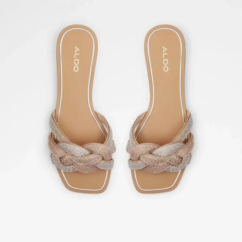 Rosa-guld Aldo Fashion Tydeus Slip-on Sandal Til Kvinder