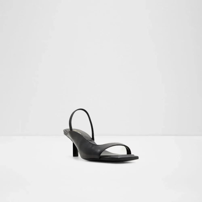 Sort Aldo Fashion Valencia Sandal Med Kattehæl Til Kvinder