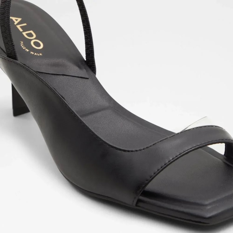 Sort Aldo Fashion Valencia Sandal Med Kattehæl Til Kvinder