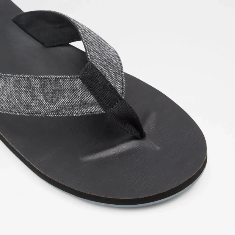 Sort Aldo Fashion Weallere Flad String Sandal Til Mænd