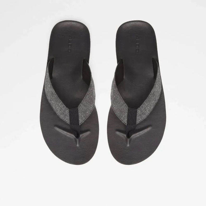Weallere Herre Slip-on String Sandal Sort Aldo Mode