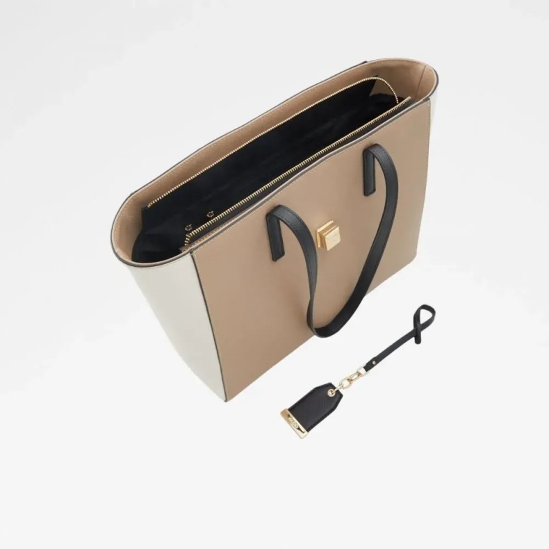 Aldo Mørk-beige Modewiciewiel Håndtaske Til Kvinder