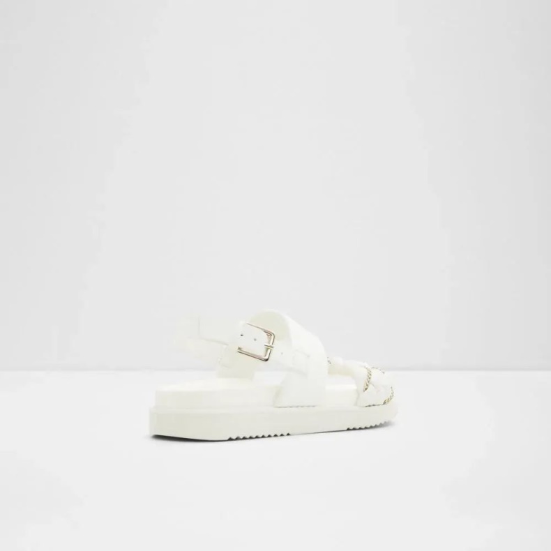 Andet-hvid Yboha Kvinders Todelt Flad Sandal Aldo Mode