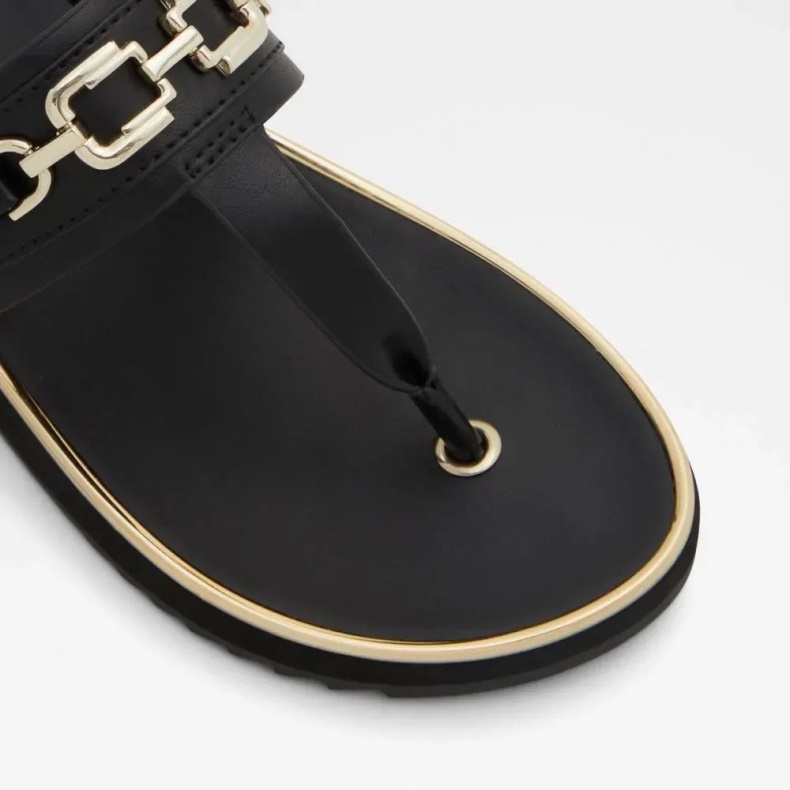 Aldo Yerral Kvinders T-strop Strandsandaler Sort Mode