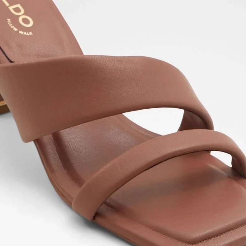 Fashion Aldo Rust Zaza Sandal Med Stropper Og Hæle Til Kvinder