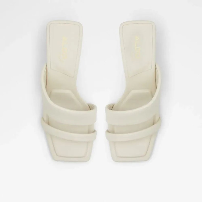 Mode Aldo Zaza Sandal Med Stropper Og Hæle Til Kvinder Anden Hvid