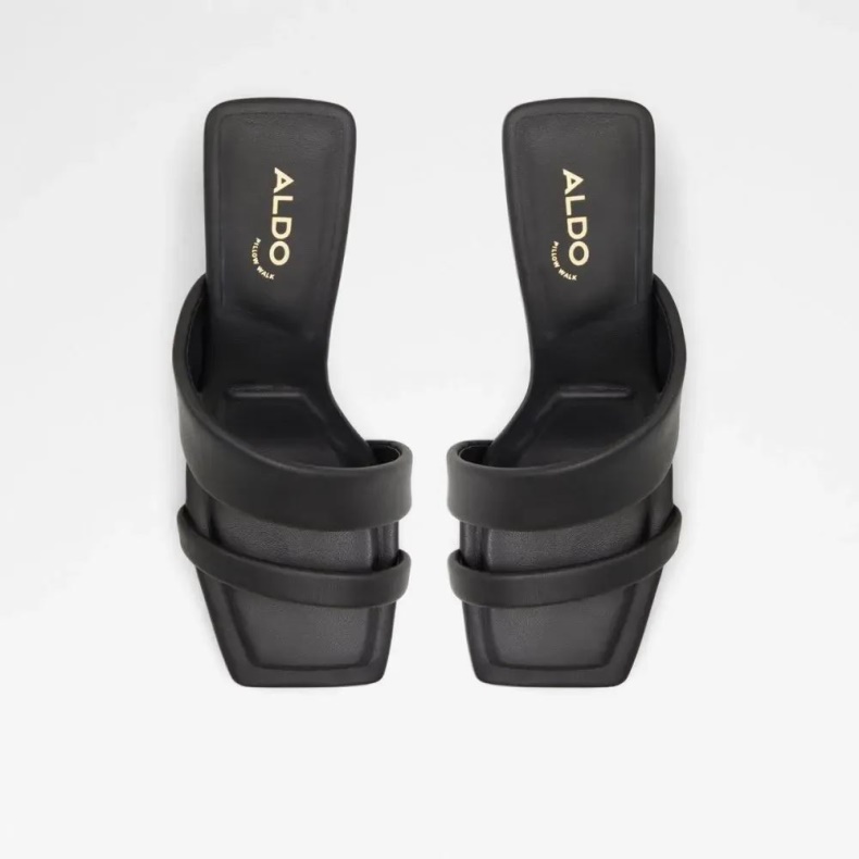 Mode Sort Zaza Sandal Med Stropper Og Hæle Til Kvinder Aldo